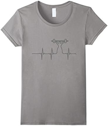 Women's Gym Weight Lifter Lifeline T-Shirt Mens &amp; Womens  Large Slate