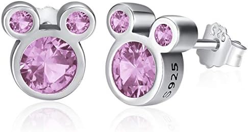 Twenty Plus Sparkling Cute Mouse Stud Earrings With CZ for Women Birthday Gifts