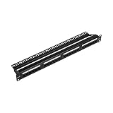 NavePoint Rackmount or Wallmount 24-Port Cat6 Patch Panel RJ45 Ethernet 568A/B Compatible