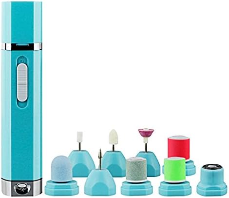Lwind 9In1 Electric Nail File Buffer Nail Polisher Professional Nail Care System Manicure/Pedicure File Set Nail Drill Machine Gels Callus Removal, Buff/ Shine Nails Hair Removal