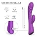 G-Spot Rabbit Waterproof Rechargeable Dildo Vibrator Adult Sex Toys for Women - Adorime Silicone Clitoris Vagina Stimulator Massager Sex Things for Couples