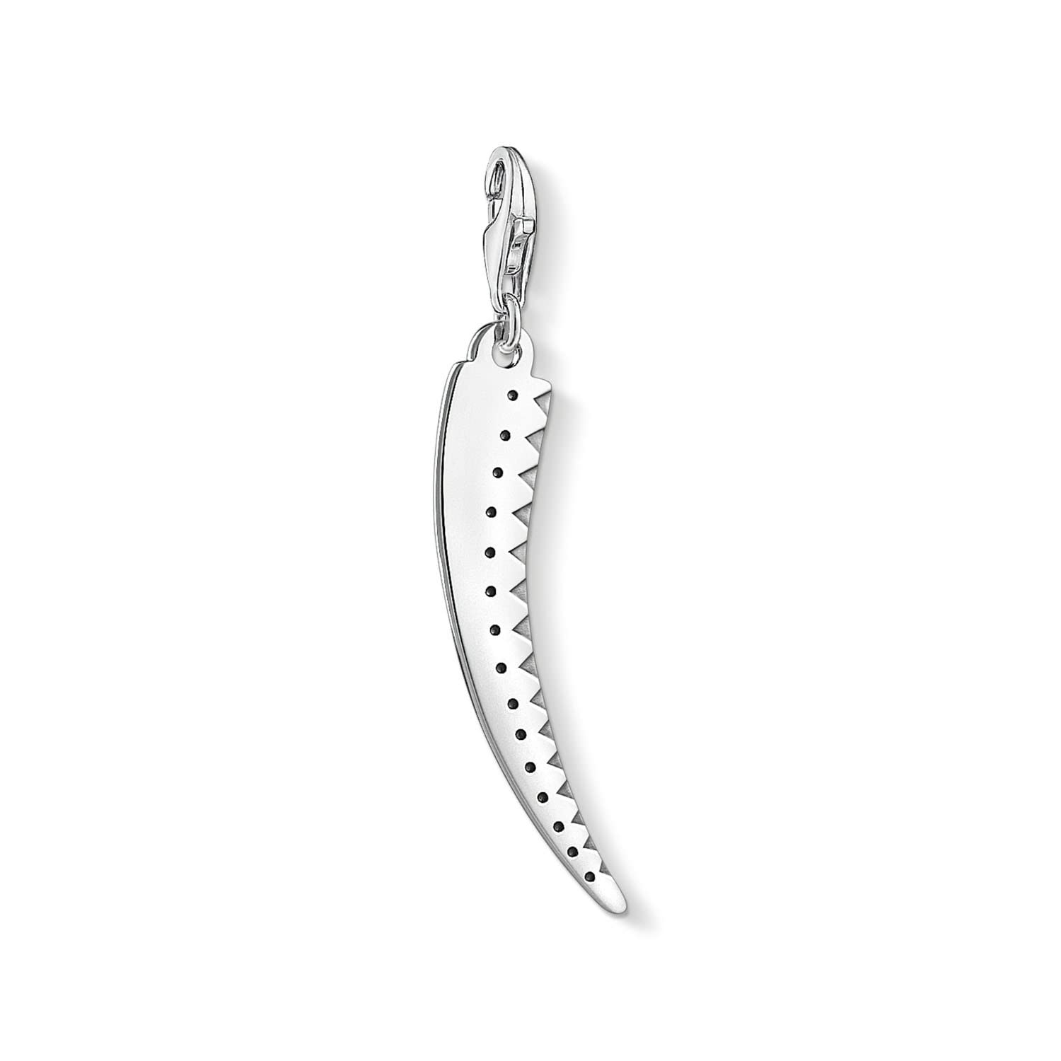 Thomas Sabo Women-Charm Pendant Silver tooth Charm Club 925 Sterling silver Y0039-637-21