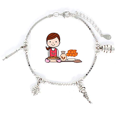 Eres lo mas mujer You are The Most Woman Baker Bracelet Silver Jewellery