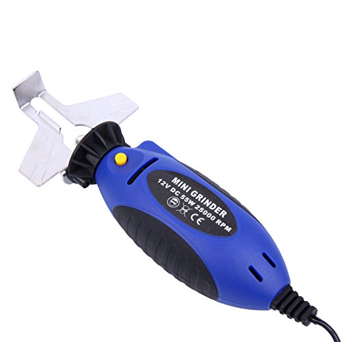 PanelTech 12V DC 55W Electric Chainsaw Sharpener Kit Mini Handheld Portable Sharp Chain Saw Blade Grinder 25000 RPM File Pro Tools Set - Thumbnail 2
