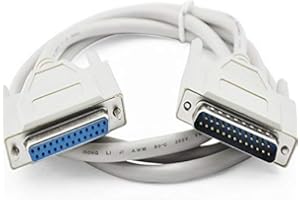 JXSZ DB25 25Pin 25 Pin Parallel Male to Female LPT Printer DB25 M-F Cable 4.6ft