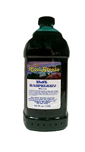 Ready to use slush mix - blue raspberry - 1/2 gallon