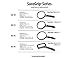 Carson SureGrip Series Hand Held or Hands Free 2x Power Magnifying Glasses For Reading, Low Vision, Inspection, Craft and Hobby Magnifiers