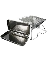 Charcoal Grill   Folding Stainless Steel Barbecue