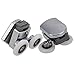 BQLZR Twin Bottom Zinc Alloy Shower Door Spring Rollers/Runners/Wheels 25mm wheel Pack Of 2