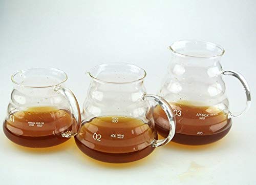 Heat Resistant Glass Hand Drip Coffee Pot Coffee Server Kettle Coffee Maker Teapot (800Ml)