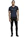 Kenneth Cole REACTION Men's Fab Blkd V Neck, Indigo, Large