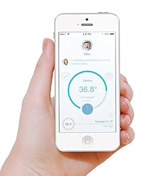 Pacif-i the world's smartest pacifier thermometer allows you to monitor  your baby's temperature easily and conveniently from your  (Green)
