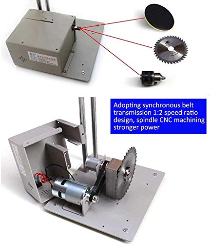 Tragbare Tischkreissäge , Home DIY Tischsäge, kleine Schneidemaschine mit Poliergravierfunktion, multifunktionale… – Bild 5