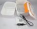 WHOSEE 12V Car Use Electric Heating Lunch Box Portable 1-2L Bento Meal Heater Food Warmer 45W Orange 8