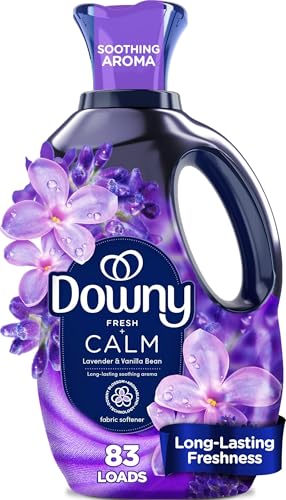 Downy Ultra Soft Fabric Softener Liquid, Calm, Lavender and Vanilla Bean, 56