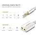 3.5mm Audio Splitter Cable White