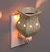 Dawhud Direct Wall Plug-in Wax Warmer for Scented Wax Ceramic Antique White Ceramic Accent Electric Home Fragrance Warmer for Essential Oils Candle Wax Melts and Tarts Scent Warmer Night Light