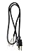 Southwire 9703SW8808 16/3 3-Foot Power Supply Replacement Cord; Heavy Duty SJTW Weather Resistant Jacket; UL Listed; Black