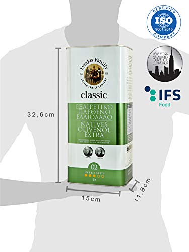 Lyrakis Family Kreta Extra Natives Olivenöl classic, kaltgepresst, 5 Liter – Bild 6