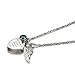 AMIST Birthstone God Has You in His Arms Urn Necklaces for Ashes Pet Cremation Jewelry for Ashes Cremation Urn Necklaces for Ashes for Women Keepsake Necklace for Ashes Aquamarine