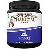 LARGE 12 Oz. Coconut Activated Charcoal Powder. Whitens Teeth, Rejuvenates Skin and Hair, Detox and helps Digestion. Treats Accidental Poisoning, Bug Bites and Wounds. USA-Owned Producers, FREE scoop