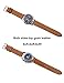 18MM Leather Bands For Huawei Watch 1 ,Adeals Quick Release Top Grain Genuine Leather 18mm Smart Watch Band Strap Women Men Bands For FOSSIL Q VENTURE (Brown, 18mm)