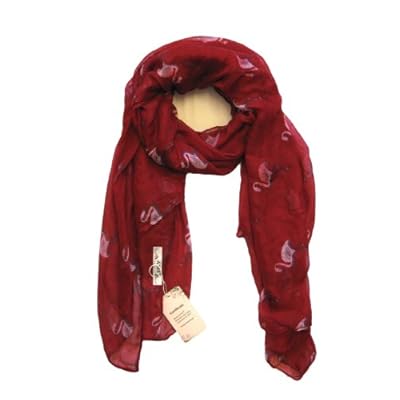 Womens Flamingo Print Soft Scarf Shawl Wrap