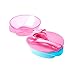 Tommee Tippee Easy Scoop Feeding Bowls with Lid and Spoon, 7+ Months, 2 Count (Colors May Vary)