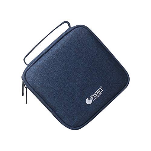 FORE 32 Capacity CD Case for CD/DVD Disc Storage Wallet Organizer Bag Color Blue - Thumbnail 7