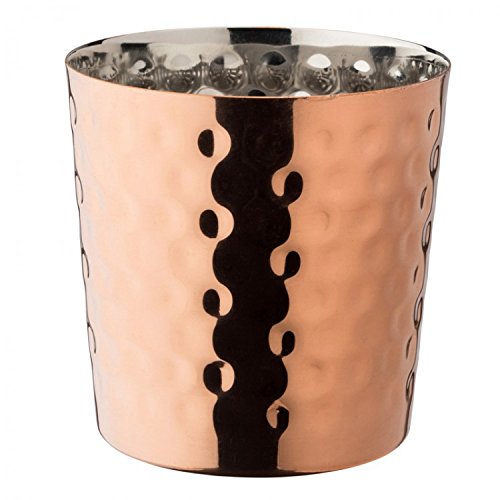 Utopia F17017 Copper Hammered Cup 3.5'' (9cm) Pack of 12