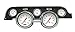 Classic Instruments MU67WH White Hot 5 Gauge Package Black Bezel Fits 1967-1968 Mustang