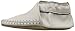 Robeez Baby Premium Leather Moccasins Crib Shoe, Classic-Grey, 12-18 Months M US Infant