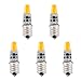 Bonlux 2W E12 Candelabra LED Bulb 12V AC/DC Warm White Candelabra Base E12 Indicator Light 20W Halogen Replacement Bulb (Pack of 5)