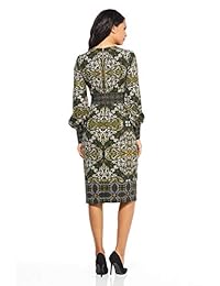 Maggy London Scuba Crepe - Sábana de manga larga para mujer