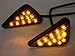 TMS Smoke Triangle Flush Mount LED Turn Signals for 1995-2007 Yamaha Kawasaki Suzuki Honda