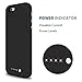 iPhone 6S Battery Case, iPhone 6 Battery Case, Apoptech iPhone 6S Portable Charger Fast Recharge External Power Bank Charging Case 3800 mAh Battery Backup Protective Charger Case for iPhone 6 6s Black