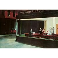 (24x36) Edward Hopper Nighthawks Art Print Poster