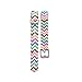 I-SMILE Newest Replacement Wristband with Secure Clasps for Fitbit Alta Only(No Tracker, Replacement Bands Only) (Rainbow Waves)