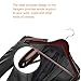 J.S. Hanger Extra Wide Rounded Shoulder Walnut Finish Wooden Coat Hangers with No-slip Bar, 3 Pack