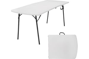 CoscoProducts Diamond Series 300 lb. Weight Capacity Folding Table, 6' X 30", White