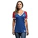 Majestic NHL New York Rangers Women's League Diva Fashion Tops, Royal/Red/White, Large