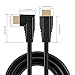 CableCreation 6ft 4K HDMI Cable, Left Angle 90 Degree, 4K@60HZ Ultra HD Support, Male to Male Black
