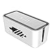 Cord Organizer Box, ORICO Cable Management Box Router Storage Box(16.9 x 7.1 x 6.3 inches) to Protect Power Strip, Charger, Cable and Other Electric Devices- Extral Large