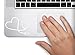 Stethoscope Heart RN Nurse Symbol Decal Funny Laptop Skin Macbook Trackpad Keypad Sticker Window