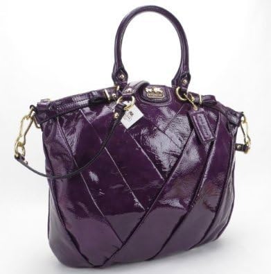purple patent leather coach purse
