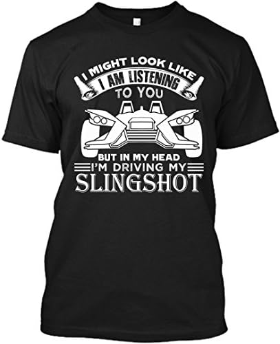 Slingshot Tee Shirt - Slingshot in My Heart Apparel (Medium, Unisex Black)