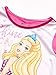 Barbie Kids & Baby Little Girls' Nightgown with Matching Doll Gown, Sparkly Pink, 6