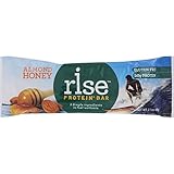Rise Bar Protein Bar - Almond Honey - Case of 12 - 2.1 oz