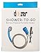Portable Shower + Spare Battery + Bag - by Doozer™ - for Camping, Hiking, Traveling, Outdoor & More. Handheld Compact Rechargeable Shower - Pumps Water from Bucket Into Steady Shower Stream