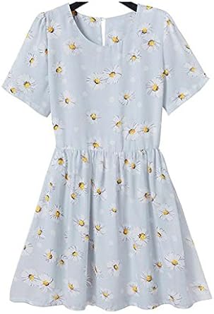 light blue daisy dress